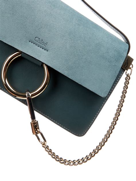 chloe faye leather and suede clutch ebay|Chloe ‘Faye’ Blue.